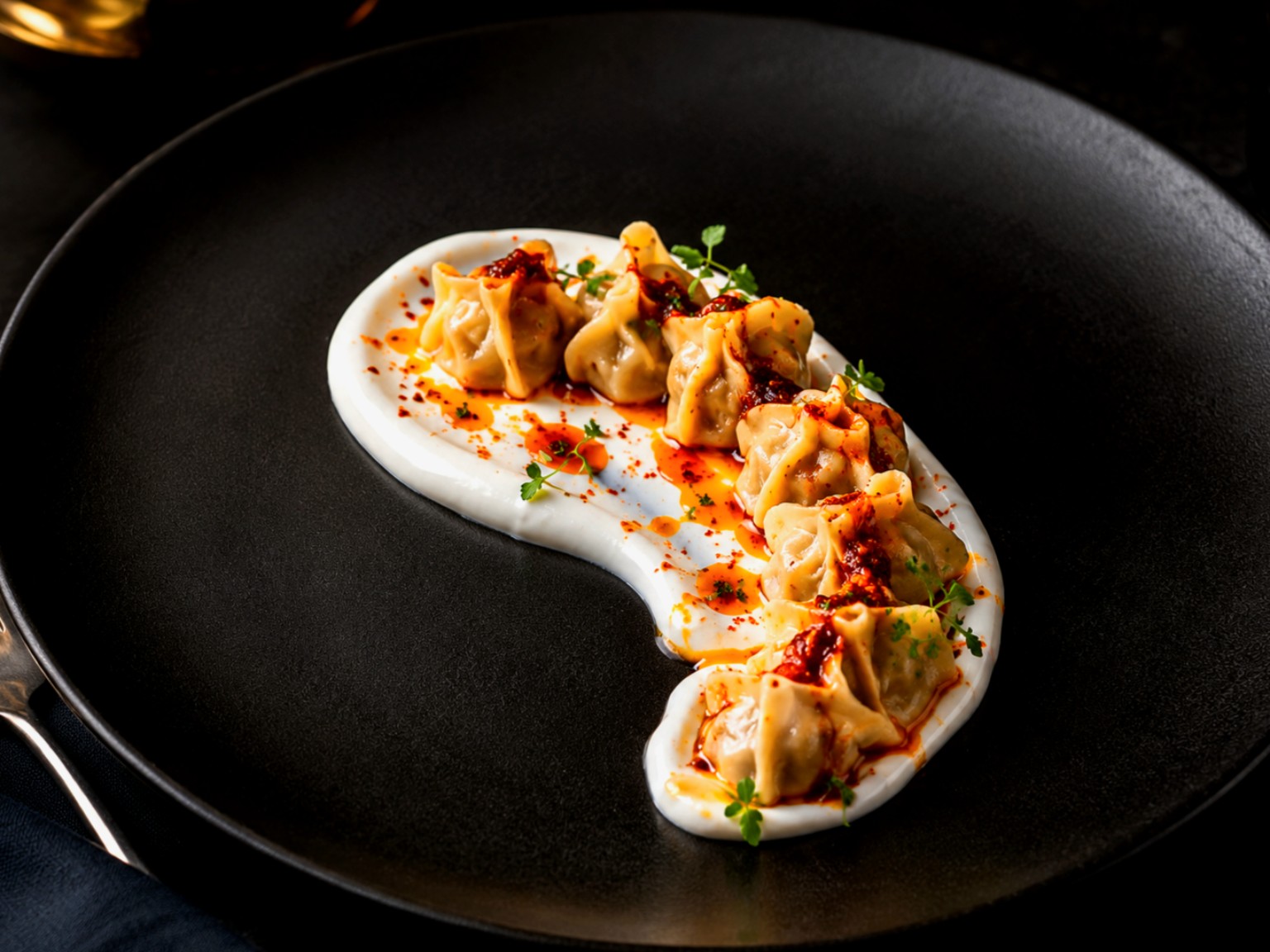 Hausgemachte Manti im Restaurant Triangel